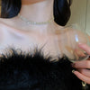 Gold Color Rhinestone Choker Necklaces for Women Geometric Crystal Necklaces Weddings Jewelry Party Gifts