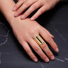 Gold Color Silver Color Opening Ring For Women Men Lagre Wide Ring Hip Hop Punk Finger Rings Simple Boho Jewelry