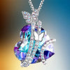 Love Butterfly Necklace Exquisite Ladies Girl Heart Pendant Valentine's Day Mother's Day Anniversary Gift Jewelry