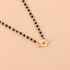 Black Crystal Glass Bead Chain Choker Necklace for Women Flower Lariat Lock Collar Necklace Jewelry Party Charm