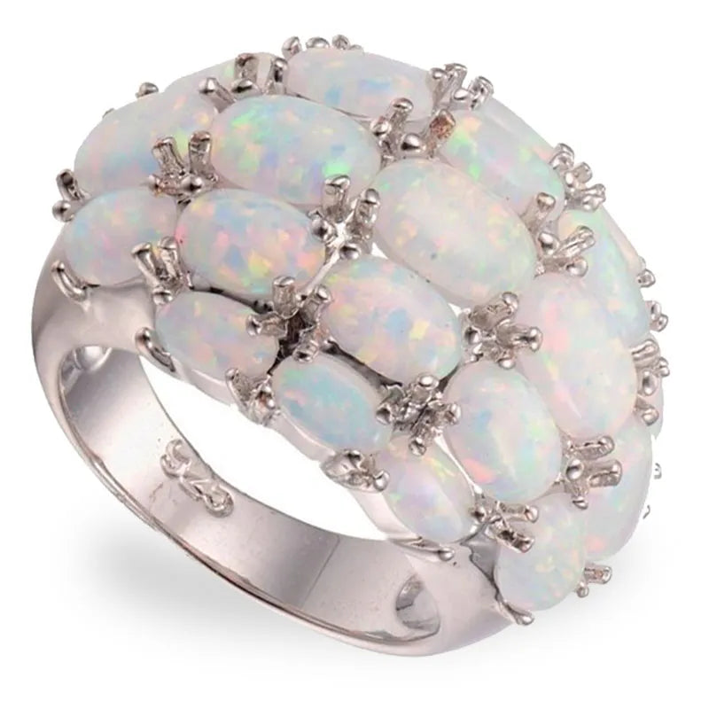 Metal Natural Stones Rings For Women Ladies Rings Engagement Ring For Woman   Jewelry