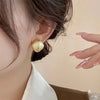 Minimalist Frosted Square Earrings for Women Hip-Hop Punk Geometric Earring Clip Girl 2024 Trendy Party Jewelry