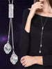 Necklaces Crystal Jewelry Clover Leaves Necklace Pendant Long Sweater Twist Chain For Women