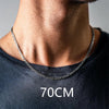 Figaro Chain Necklace Men 3mm Stainless Steel Gold Color Long Necklace for Jewelry Gift Collar Hombres