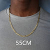 Figaro Chain Necklace Men 3mm Stainless Steel Gold Color Long Necklace for Jewelry Gift Collar Hombres