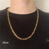 Figaro Chain Necklace Men 3mm Stainless Steel Gold Color Long Necklace for Jewelry Gift Collar Hombres