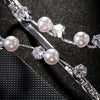 Pearl Palm Bracelet Rhinestone Charms for Women Luxury 2024 Trend Elegant Birdal Accessories Wedding Jewelry Y2k Gift