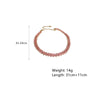Pink Purple Gold Color Rhinestone Choker Necklaces for Women Geometric Crystal Necklaces Party Weddings Jewelry
