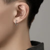 Punk Irregular Thorn Round Hoop Earrings for Men Women Hip Hop Party Earring Perforated Stud Mens Jewellery