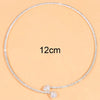 Rhinestone Heart Collar Choker Necklace For Women Simple Open Collar Golden Necklace For Women Choker Necklace Jewelry