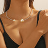 Rhinestone Heart Collar Choker Necklace for Women Simple Open Collar Necklace Torques Jewelry Accessories