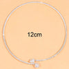 Rhinestone Heart Collar Choker Necklace for Women Simple Open Collar Necklace Torques Jewelry Accessories