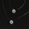 Shiny Crystal Necklace For Women Female Transparent Fishing Line Round Zircon Choker Minimalist Clavicle Chain Jewelry