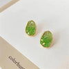 Shiny Summer Contrasting Crystal Earrings for Women   Simple Versatile Girls Earrings Hot Jewelry 2023