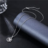 Silver Color Stainless Steel Pendant Flower Necklace for Women Girls Jewelry Gift Choker Statement Clavicle Chain Collar
