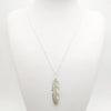 Simple Gold Color Meter Feather Pendant Necklace for Women Leaf Shaped Female Long Sweater Chain Girls Jewelry Gifts