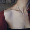 Simple Gold Color Pearl Necklaces for Women Long Tassel Pull Design Clavicle Chains Necklace Jewelry Collares