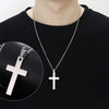 Stainless Steel Cross Pendant Necklace For Women Men Link Chain Charm Necklace Cool Boys Girls Punk Hip Hop Jewelry Gift