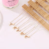Tiny Heart Dainty Initial Necklace Gold Color Letter Name Choker Necklace For Women Pendant Jewelry Gift