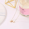 Tiny Heart Dainty Initial Necklace Gold Color Letter Name Choker Necklace For Women Pendant Jewelry Gift