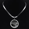 Tree of Life Stainless Steel Crystal Necklaces Pendants Women Gold Color Neckless Jewelry bijoux acier innoxydable femme