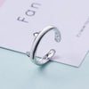 Women Finger Rings Pet Dog Paw Cat Ears Leaves Open Design Minimalist Ring Wedding Party Adjustable Ring Jewelry Gift