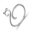 Women Finger Rings Pet Dog Paw Cat Ears Leaves Open Design Minimalist Ring Wedding Party Adjustable Ring Jewelry Gift