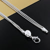 Fine Jewelry Charm Silver Color Bead Necklace Classic High-quality  for Women Lady Wedding Chain   Gift