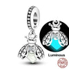 Fit Pandora 925 Original Bracelet  Bee Astronaut Eiffel Tower 925 Silver Charms Beads Fine DIY Birthday Jewelry For Women