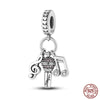 Fit Pandora 925 Original Bracelet  Bee Astronaut Eiffel Tower 925 Silver Charms Beads Fine DIY Birthday Jewelry For Women