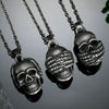 Freeshipping Retro Hip-hop Punk Stainless Steel Skull Various Men and Women Couple Birthday Gift Pendant Necklace
