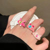 Funny Black Cat Monster Ring for Women Cartoon Big Eye Couple Rings Wedding Finger Jewelry  Sweet Accessories  New