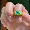 Funny Black Cat Monster Ring for Women Cartoon Big Eye Couple Rings Wedding Finger Jewelry  Sweet Accessories  New