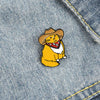 Funny Cat Enamel Pin Brooches for Women Men Hat Animal Pearl Shirt Lapel Bag Cute Cartoon Kitten Badge Jewelry Gift Accessories