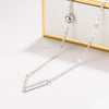 Genuine 100% 100% 925 Sterling Silver Simpl Letter V Pendant Necklace Women Chokers Creative  s Korean Jewelry