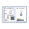 Genuine 925 Sterling Silver Luxury Chain Brand Necklace with 2.0Ct AAAAA Level Zircon Necklaces Gift Jewelry for women