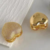 Gold Color Broken Heart Shape Hoop Earrings for Women Exquisite Geometric Metal Huggie Earrings Jewelry Gifts