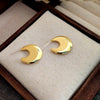 Gold Color Broken Heart Shape Hoop Earrings for Women Exquisite Geometric Metal Huggie Earrings Jewelry Gifts