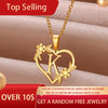 Gold Color Dainty Flower Initials Necklace Women Girl Stainless Steel Heart Letter Choker Necklace  Gifts Alphabet Jewelry