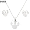 Golden Stainless Steel Jewelry Sets for Women   Jewelry Koala Daisy Hummingbird Necklace Cross Simple Earrings Brinco