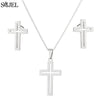 Golden Stainless Steel Jewelry Sets for Women   Jewelry Koala Daisy Hummingbird Necklace Cross Simple Earrings Brinco