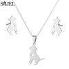 Golden Stainless Steel Jewelry Sets for Women   Jewelry Koala Daisy Hummingbird Necklace Cross Simple Earrings Brinco