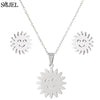 Golden Stainless Steel Jewelry Sets for Women   Jewelry Koala Daisy Hummingbird Necklace Cross Simple Earrings Brinco