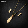 Golden Stainless Steel Jewelry Sets for Women   Jewelry Koala Daisy Hummingbird Necklace Cross Simple Earrings Brinco