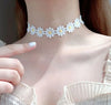 Gothic Punk Lace Choker Necklace For Women  Retro Clavicle Chain Halloween Collar Choker Steampunk Jewelry Gift for Girl
