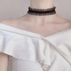 Gothic Punk Lace Choker Necklace For Women  Retro Clavicle Chain Halloween Collar Choker Steampunk Jewelry Gift for Girl