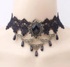 Gothic Punk Lace Choker Necklace For Women  Retro Clavicle Chain Halloween Collar Choker Steampunk Jewelry Gift for Girl