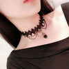 Gothic Punk Lace Choker Necklace For Women  Retro Clavicle Chain Halloween Collar Choker Steampunk Jewelry Gift for Girl