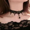 Gothic Punk Lace Choker Necklace For Women  Retro Clavicle Chain Halloween Collar Choker Steampunk Jewelry Gift for Girl