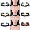 Gothic Punk Lace Choker Necklace For Women  Retro Clavicle Chain Halloween Collar Choker Steampunk Jewelry Gift for Girl